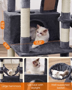Feandrea Grande Albero per Gatti con Tiragraffi e Piattaforme, 168 cm, Taglia L - Product Image 4