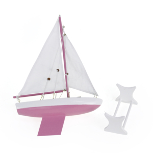 Regalo de Cumpleaños Único para Niña, Modelo de Yate de Madera PS17 ROSA Personalizado, Barco Artesanal, Decoración Marítima para el Hogar, Juguete de Barco para la Habitación de la Niña - Product Image 3