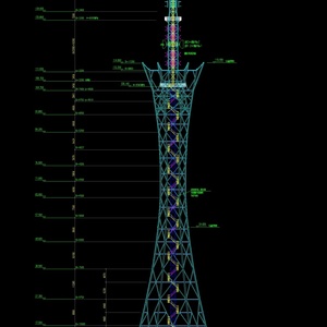 Torre de Radio Autoportante de 4 Patas de Acero Q345B de Alta Resistencia para Infraestructura de Transmisión de Señales de Radio FM AM en Áreas Urbanas - Product Image 3