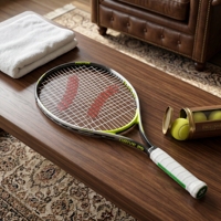 Raquettes de tennis personnalisées en aluminium léger, portables, 25 pouces, entraînement professionnel, sports de plein air, divertissement, antidérapantes