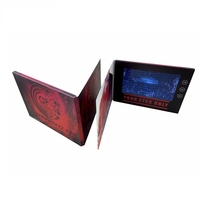 Nouveauté, vente en gros directe d'usine, carte de brochure vidéo avec écran LCD HD de 7 pouces, 1024x600px, pour cadeau de Noël