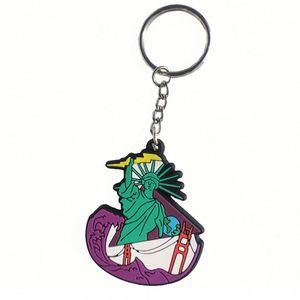 PVC Custom Logo 2d Soft Pvc Plastic Keychain Metal Gift Anime Rubber Key Chain 3D Silicone Rubber Key Ring Rubber Pvc Keychain - Product Image 4
