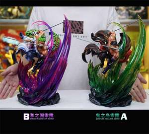 Figurine d'anime en PVC de haute qualité de Roronoa Zoro, <span class=keywords><strong>pays</strong></span> de Wano, trois épées, 24 cm, jouet, statue de <span class=keywords><strong>manga</strong></span> - Product Image 2