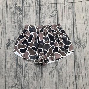 Combinaison courte à manches courtes pour bébé, motif à carreaux avec fleurs roses et violettes, vente en gros pour enfants, modèle SR3730 CUSTOM - Product Image 5