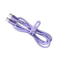 Kabel USB2.0 PD 240W Tipe-C ke Tipe-C, Pelindung Kepang, Jaket PVC, Konduktor Tembaga Murni, Bersertifikasi CE ROHS/FCC, Ramah Lingkungan, Pengisian Cepat