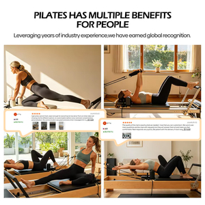 Oferta Especial: Cama Reformer de Pilates de Madera de Haya para Estudio, Uso Comercial y Doméstico, Duradera y Ecológica - Product Image 6