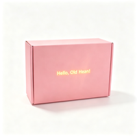 Boîte d'expédition en carton ondulé rose personnalisée avec fermeture éclair facile à ouvrir, boîtes d'expédition écologiques recyclables pour l'emballage de vêtements et de cadeaux