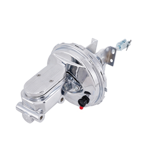 9&quot; Chrome <strong>Power</strong> <strong>Brake</strong> <strong>Booster</strong> &amp; Chrome Milled Master Cylinder Kit for 1964-1972 GM A, F, or X Body - Product Image 4