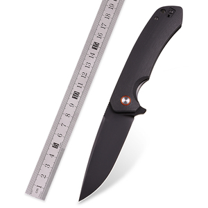Simple Style Black <strong>Titanium</strong> Plated D2 Steel Blade Folding Pocket Knife Outdoor Camping Survival Defense Tool - Product Image 6