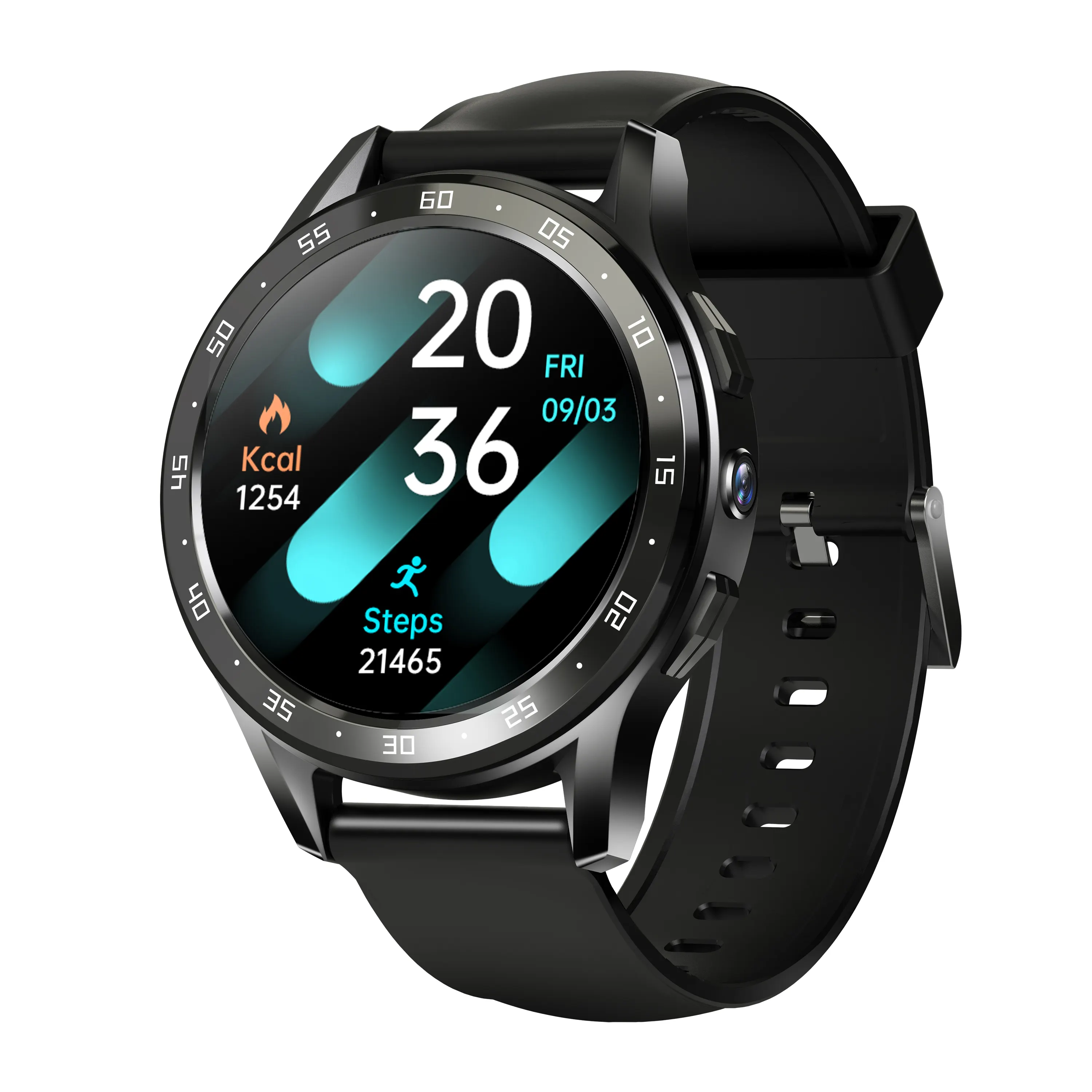 4G Internet Smart Watch Phone Android 8.0 GPS 1.43" AMOLED Screen Google Play SIM Card Sports Watch for Men Women