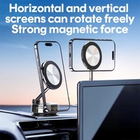 Pengait Ponsel Magnetik Vakum N54 Heavy Duty untuk Mobil, Dudukan Ponsel Dashboard Full Metal untuk Truk Logistik & Armada, Pengait Mobil Daya Hisap Tinggi