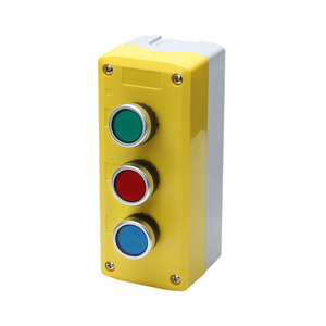 Caja de Control con Botón Pulsador 123456 IP65 ABS Industrial Impermeable, Luz Indicadora de Arranque/Parada, Estándar Nacional - Product Image 1