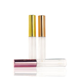 Vente en gros de bonne qualité 5G avec logo personnalisé Tube de rouge à lèvres vide cosmétique bouteille ronde Tube en plastique brillant à lèvres - Product Image 2