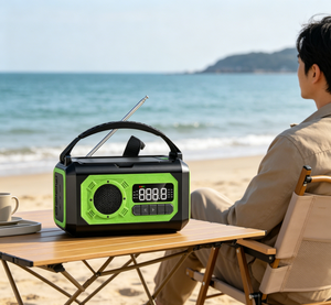 <span class=keywords><strong>Radio</strong></span> Portátil AM/FM/WB con Manivela y Panel Solar, con SOS para Supervivencia, Emergencias al Aire Libre, 10000 mAh, ABS - Product Image 6