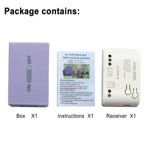F0604 chuyển đổi thông minh AC85-250V giám sát nhiệt 1CH <span class=keywords><strong>Wifi</strong></span> <span class=keywords><strong>Relay</strong></span> cho EweLink App Alexa Google nhà - Product Image 2