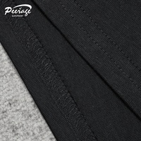 T-shirt pour homme surdimensionné personnalisé PEERAGE, impression DTG en relief, coupe boîte noire, 250 g/m², poids lourd, 100 % coton, coupe ample, t-shirt court pour homme