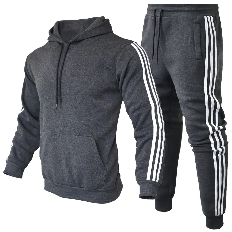 Factory Wholesale Customized Design Running Wear Mens Tech Sweatsuit Sets Training & Jogging Wear