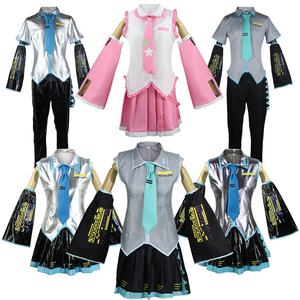 Traje de <span class=keywords><strong>cosplay</strong></span> de <span class=keywords><strong>Hatsune</strong></span> <span class=keywords><strong>Miku</strong></span> 2026: Disfraz de actuación de <span class=keywords><strong>Hatsune</strong></span> VOCALOID con traje de fórmula - Product Image 1