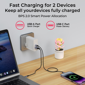 <span class=keywords><strong>Cargador</strong></span> de Pared Ultra Rápido PD 3.0 de 120W Tipo-C, QC3.0 5v/3a, Protección OTP/OVP, Certificado BIS, para Laptop, iPad, <span class=keywords><strong>OnePlus</strong></span>, Altavoces - Product Image 3