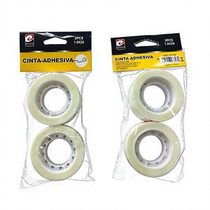 เทปอะคริลิกใสแบบม้วนเดี่ยวชนิดไวต่อแรงกด สำหรับบรรจุภัณฑ์ ใช้ในสำนักงาน เป็นมิตรกับสิ่งแวดล้อม ไม่ทิ้งคราบกาว ป้องกันพื้นผิว - Product Image 1