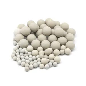 Porcelain Balls 3mm 6mm 10mm 17% Inert Alumina Support Media Ceramic Balls For Distilling