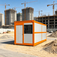 Cabine modulaire portable en conteneur, structure en acier antirouille, bâtiment de bureau préfabriqué pour chantier
