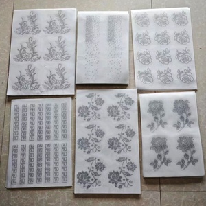 סיטונאי מותאם אישית דפוס פרח עיצוב חם תיקון rhinestone עבור חיג 'אב המוסלמי צעיף - Product Image 1