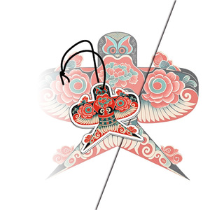 Pendentif <span class=keywords><strong>d</strong></span>ésodorisant créatif en papier coton Kite pour voiture, pour éliminer les odeurs, à suspendre sur rétroviseur ou grille <span class=keywords><strong>d</strong></span>'aération - Product Image 3