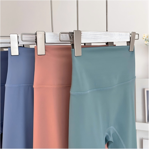 Nuevo Diseño, Logotipo Personalizado, Leggings Deportivos de Cintura Alta, Elásticos, de Nailon, Talla Grande, para Yoga y Gimnasio, para Mujer - Product Image 5