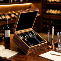 Boîte cadeau en bois pour couples, coffret à vin en bois idéal pour mariage, fiançailles, anniversaire, cadeau de fête