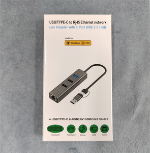 2 in 1 <strong>USB</strong> C <strong>to</strong> <strong>Ethernet</strong> <strong>Adapter</strong> Type <strong>USB</strong> A + Type-C <strong>to</strong> 3 Ports <strong>USB</strong> 3.0 2.0 HUB With RJ45 <strong>LAN</strong> 100M Gigabit <strong>Ethernet</strong> <strong>Network</strong> Card - Product Image 6