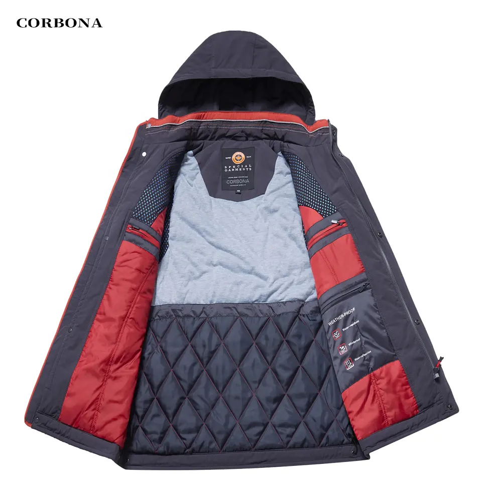 CORBONA nuovo stile Oversize giacca autunnale impermeabile a prova di intemperie da uomo d'affari Casual cappotto invernale da esterno tuta regalo