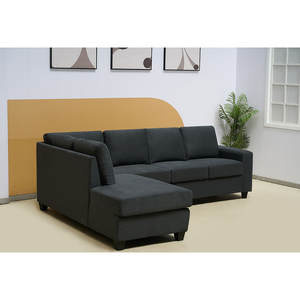 Hot bán gỗ hiện đại vải hình chữ L <span class=keywords><strong>sofa</strong></span> với Chaise phòng chờ và ngồi có thể ngả lưu trữ - Product Image 2