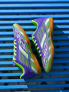 Chaussures <span class=keywords><strong>de</strong></span> futsal en caoutchouc pour intérieur et extérieur - Semelle plate antidérapante - Chaussures <span class=keywords><strong>de</strong></span> football professionnelles OEM/ODM - Product Image 2