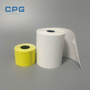 กระดาษม้วนกันน้ำแบบพรีเมียม ขนาด 80x60 มม. 80x70 มม. 55 แกรม สำหรับเครื่องพิมพ์ใบเสร็จรับเงินร้านอาหาร ผลิตตามสั่งจากโรงงาน - Product Image 1