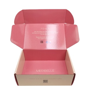 Offre Spéciale privée personnalisée logo couleur rose boîte postale boîte en carton ondulé boîte d'expédition - Product Image 1