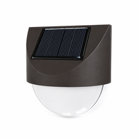 Lampe murale solaire extérieure en plastique, étanche, LED, pour jardin, allumage/extinction automatique, du crépuscule à l'aube, pour clôture, patio, allée, décoration de jardin
