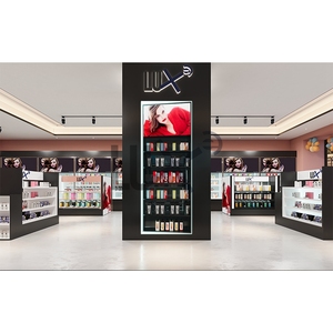 Estante de exhibición Led de alta calidad, diseño de accesorios para tienda de cosméticos, diseño de tienda de escritorio frontal para tienda de cosméticos pequeña - Product Image 1