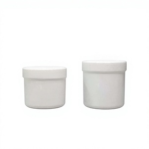 Bocaux en plastique 0,5L 0,6L à couvercle vissé, cylindriques, pour emballage cosmétique et produits chimiques, en PEHD - Product Image 1