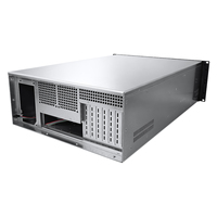 Boîtier de serveur 4U, profondeur 340 mm, GPU 650 mm, 7 PCIe + Phoenix, 3 ventilateurs 12 cm, acier 1,2 mm, stockage distribué de big data 8 baies, en stock