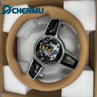 Volant en cuir sport pour Porsche Panamera Macan Cayenne 918 911 971 958 Por S Che GT3 Volant en cuir personnalisé
