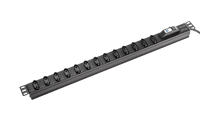 Barre d'alimentation PDU série Swiss en aluminium 1U