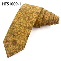 Corbata de Algodón Amarillo Jengibre para Festival, con Logotipo Personalizado, para Hombre, de Fábrica