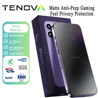 Protection d'écran en verre trempé anti-espion mat incassable TENOVA Factory 9H flexible anti-casse pour iPhone Samsung