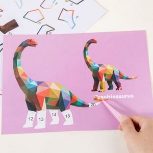 <b>Creative</b> Amazing Designs Animals Dinosaurs Traffic Vegetable and Fruit Ocean Creatures Kids Geometric 3D Sticker by Number - Product Image 5