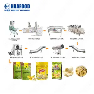 Automatische Bananen chips Linie Chips Bananen maschine Kartoffel schneider Bananen Wegerich Chips Maker Maschine