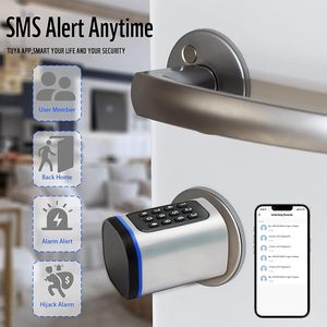 Cao an ninh kỹ thuật số khóa tuya App vân tay sinh trắc học Wifi thẻ Key với <span class=keywords><strong>Keyless</strong></span> nhập cho gỗ - Product Image 4