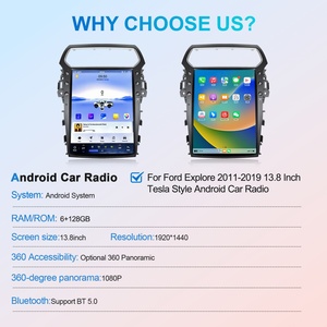 NaviHua pour Ford Explorer 2011-2019, mise à niveau de la voiture, autoradio Android 13,8 pouces, navigation GPS, multimédia, Carplay, autoradio stéréo - Product Image 6