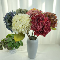 Hydrangeas peintes à la main, fleurs artificielles pour mariage, Saint-Valentin, cérémonie de remise des diplômes, Pâques, Noël, Nouvel An