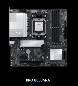 เมนบอร์ด PRO B850M-A AM5 รองรับ DDR5 mATX สำหรับซีพียู AMD Ryzen ซีรีส์ 7000 8000 9000 - Product Image 1